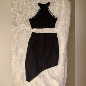 Tobi Black Skirt Set